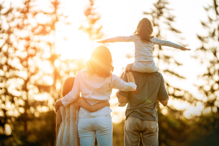 Rires en famille